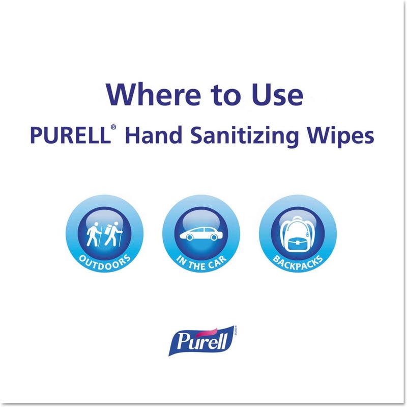 Purell Premoistened Sanitizing Hand Wipes, Fragrance Free, 100 Count - Image 4